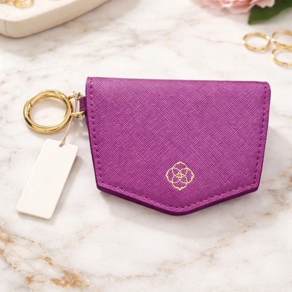 NWT Kendra Scott Card Case in Purple